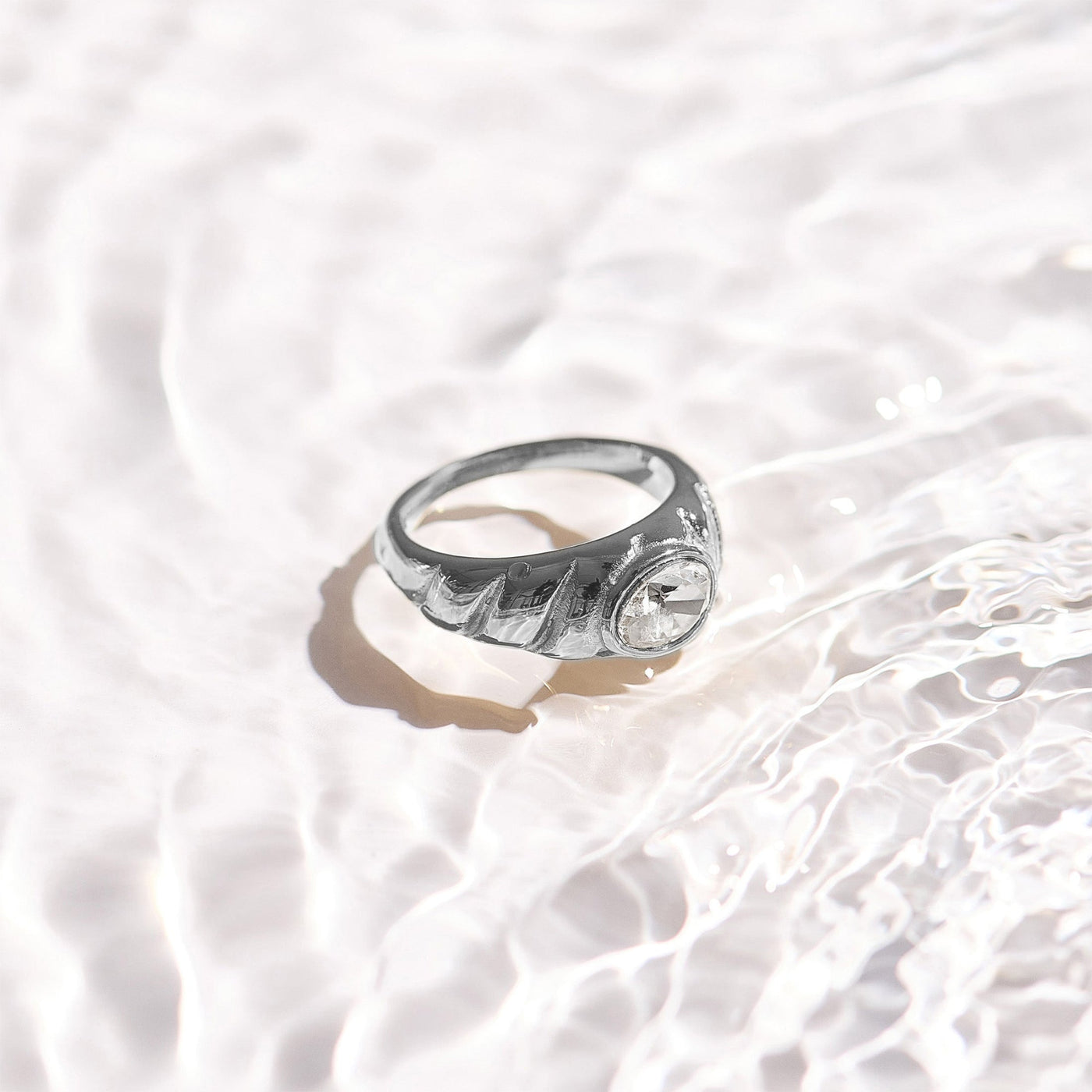 Oval Stone Dome Ring