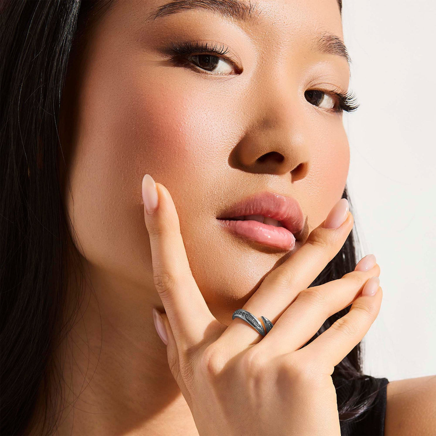 Crystal Curve Wrap Ring