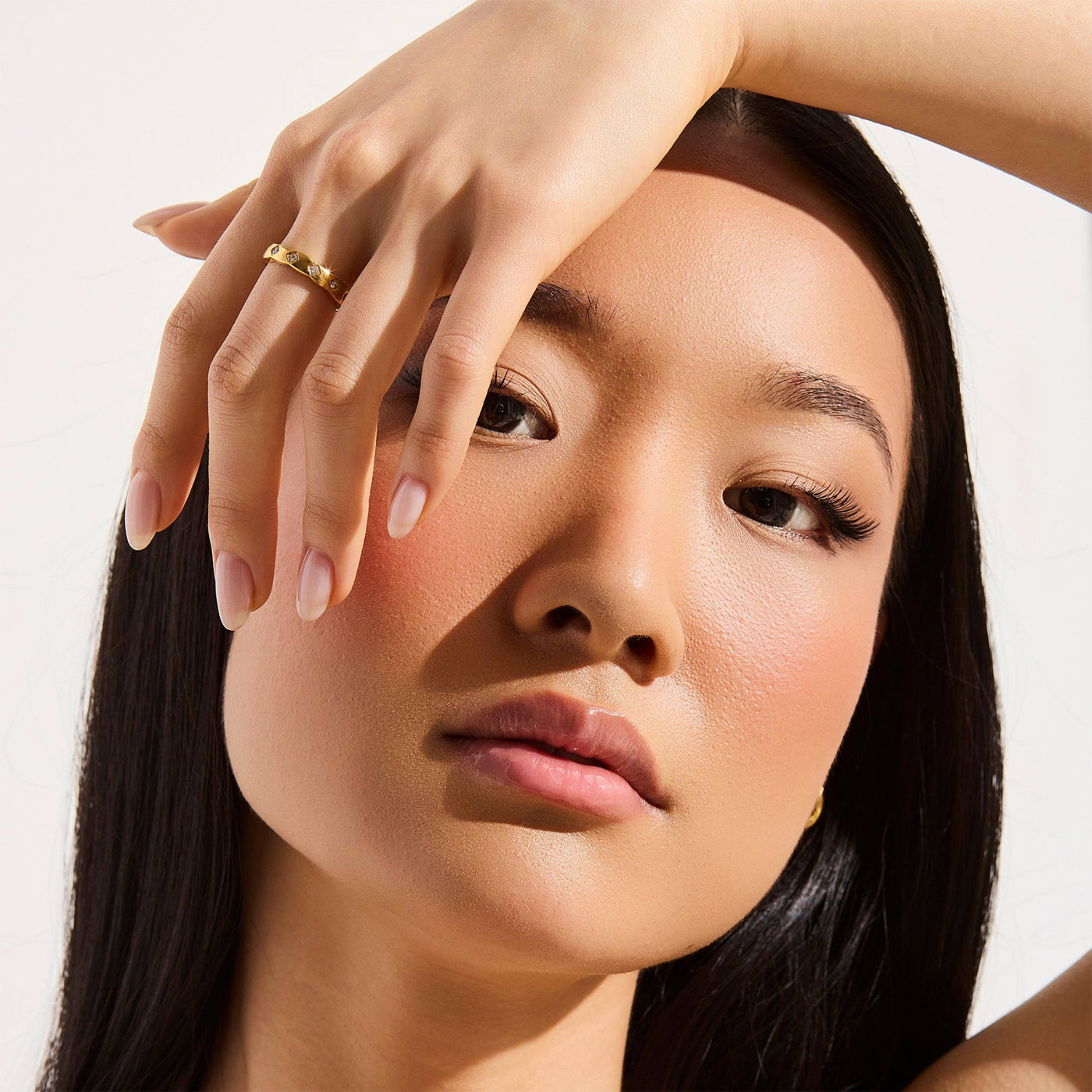 Twist Crystal Inset Ring