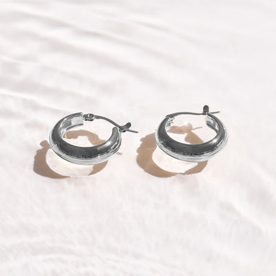 Chunky Dome Hoop Earrings