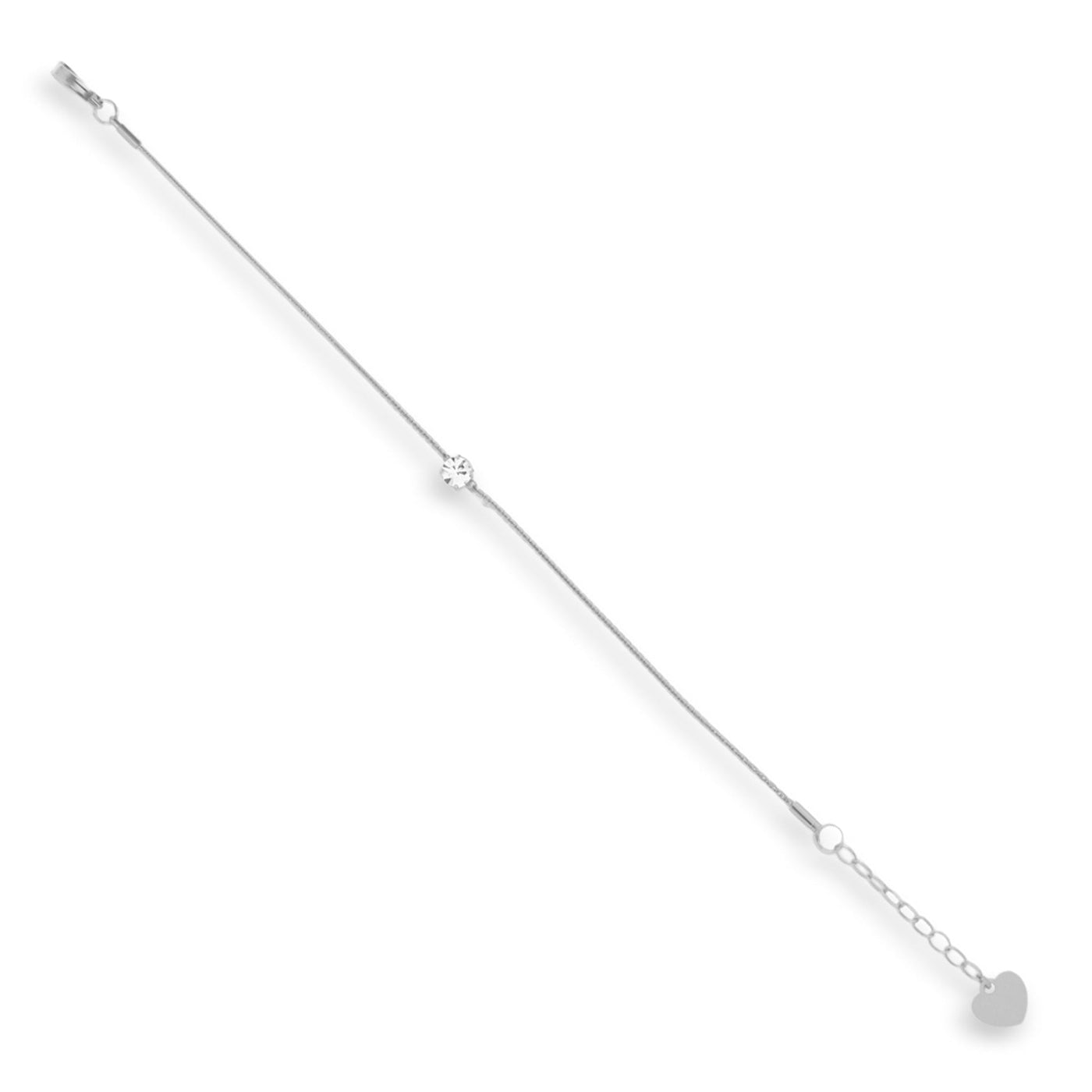 Dainty Crystal Charm Bracelet