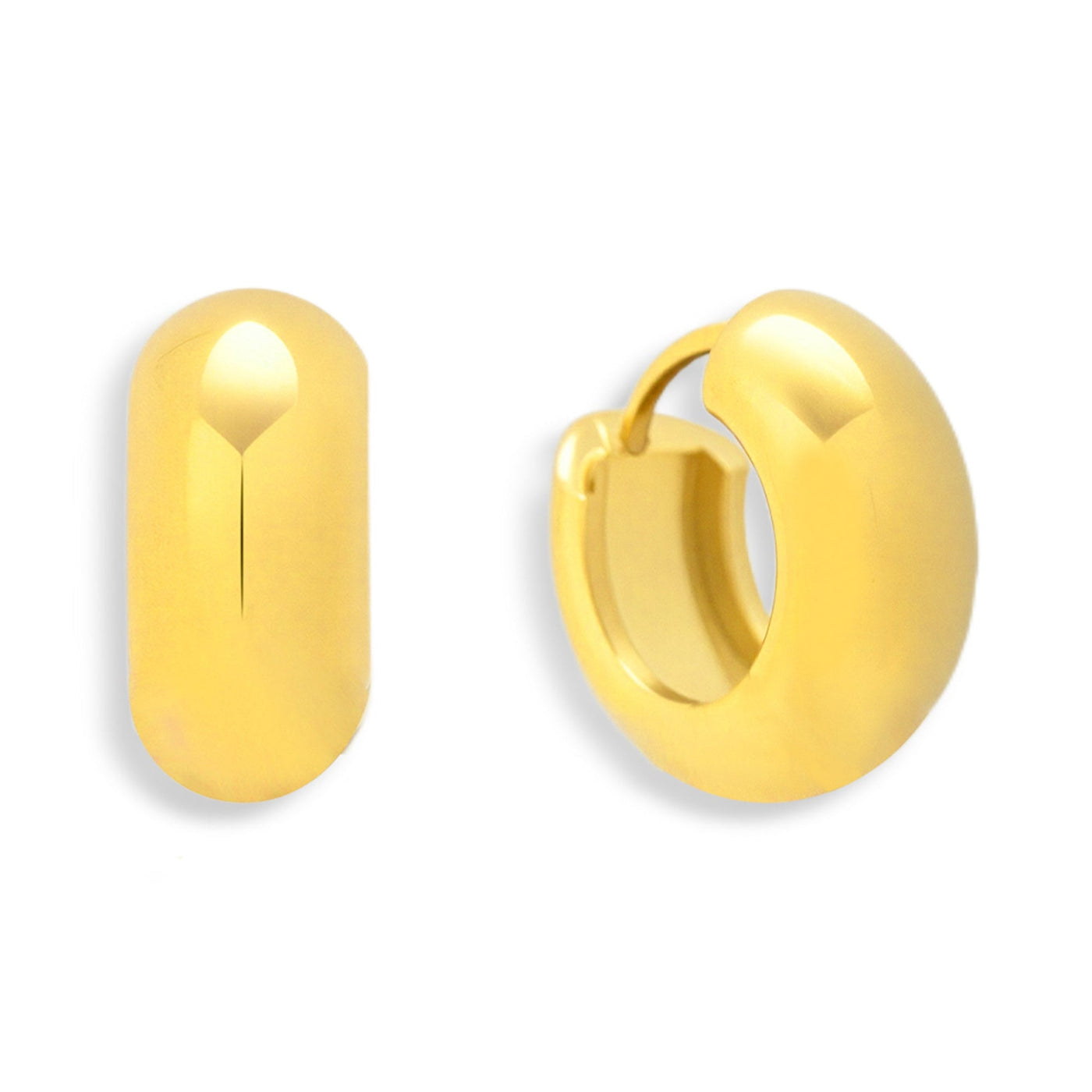 Chunky Mini Hoop Earrings