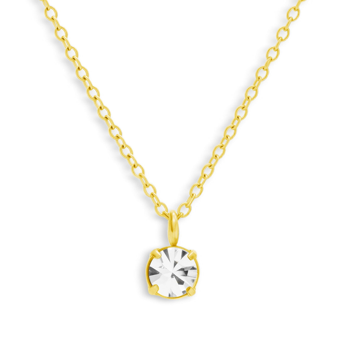 Solitaire Crystal Necklace