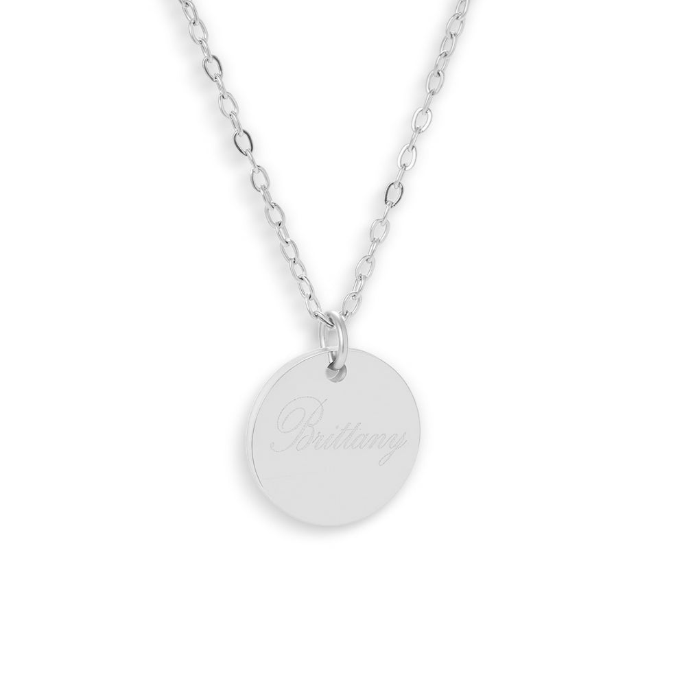 Custom/Personalized Round Pendant Necklace