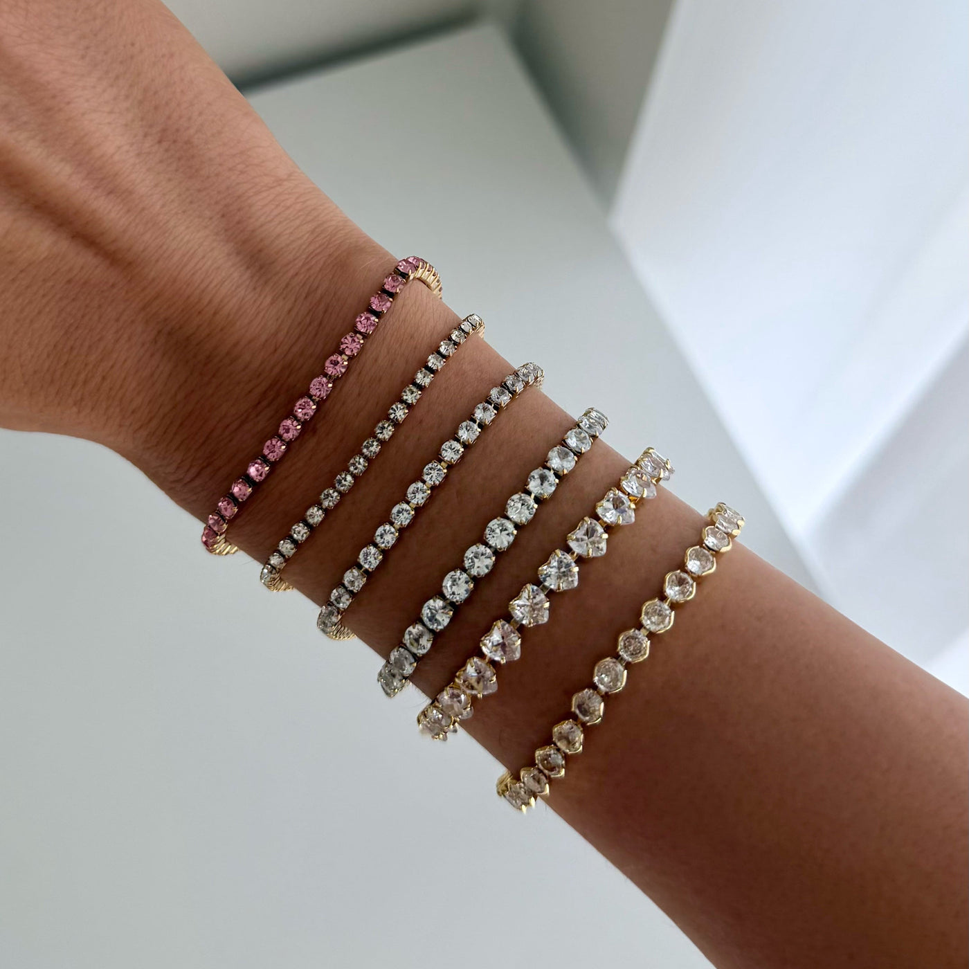 Champagne Queen Tennis Bracelet