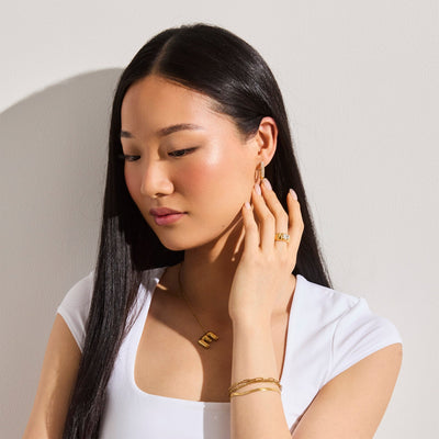 Starburst Initial Necklace