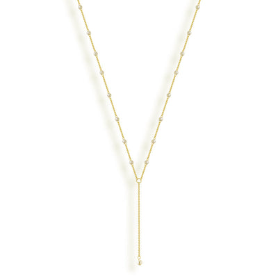 Sweet Pearl Lariat Necklace