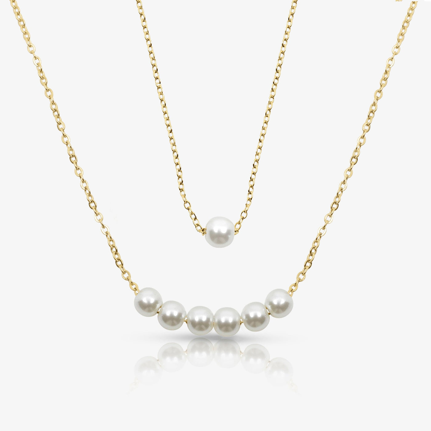 Opalina Pearl Necklace Set