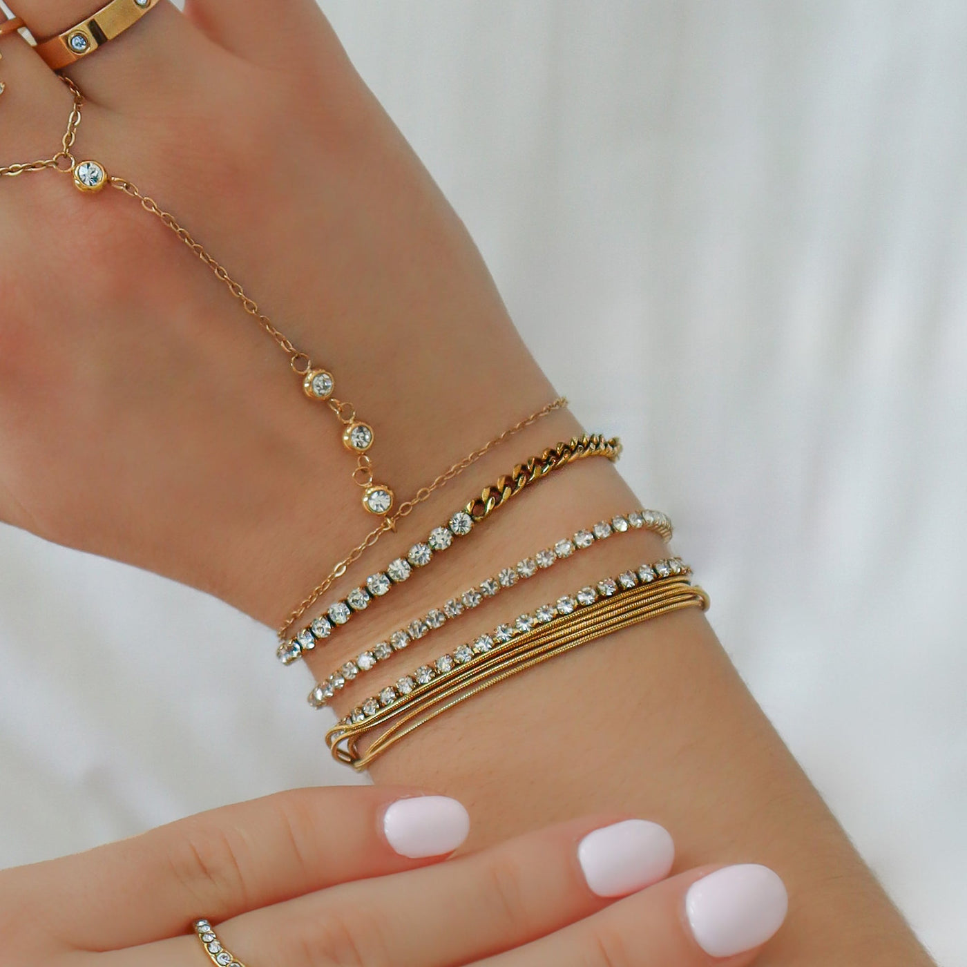 Champagne Princess Tennis Bracelet