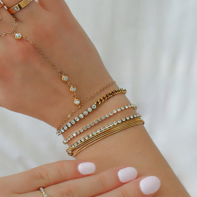 Champagne Princess Tennis Bracelet